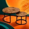 تحتوي الشاي الخشبي على طبقات مزدوجة من غرف المعيشة الصغيرة في شمال اوروبا الشمالية Specification image
